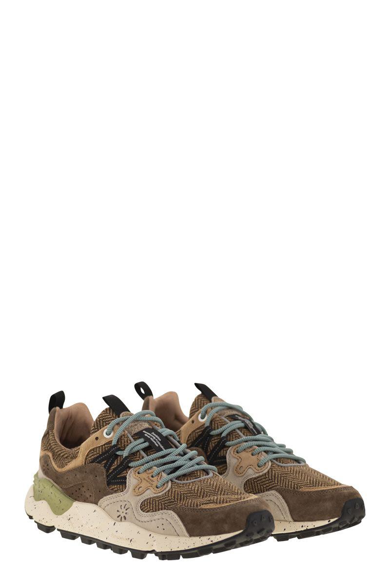 Flower Mountain Yamano 3 – Sneakers aus Wildleder und Stoff
