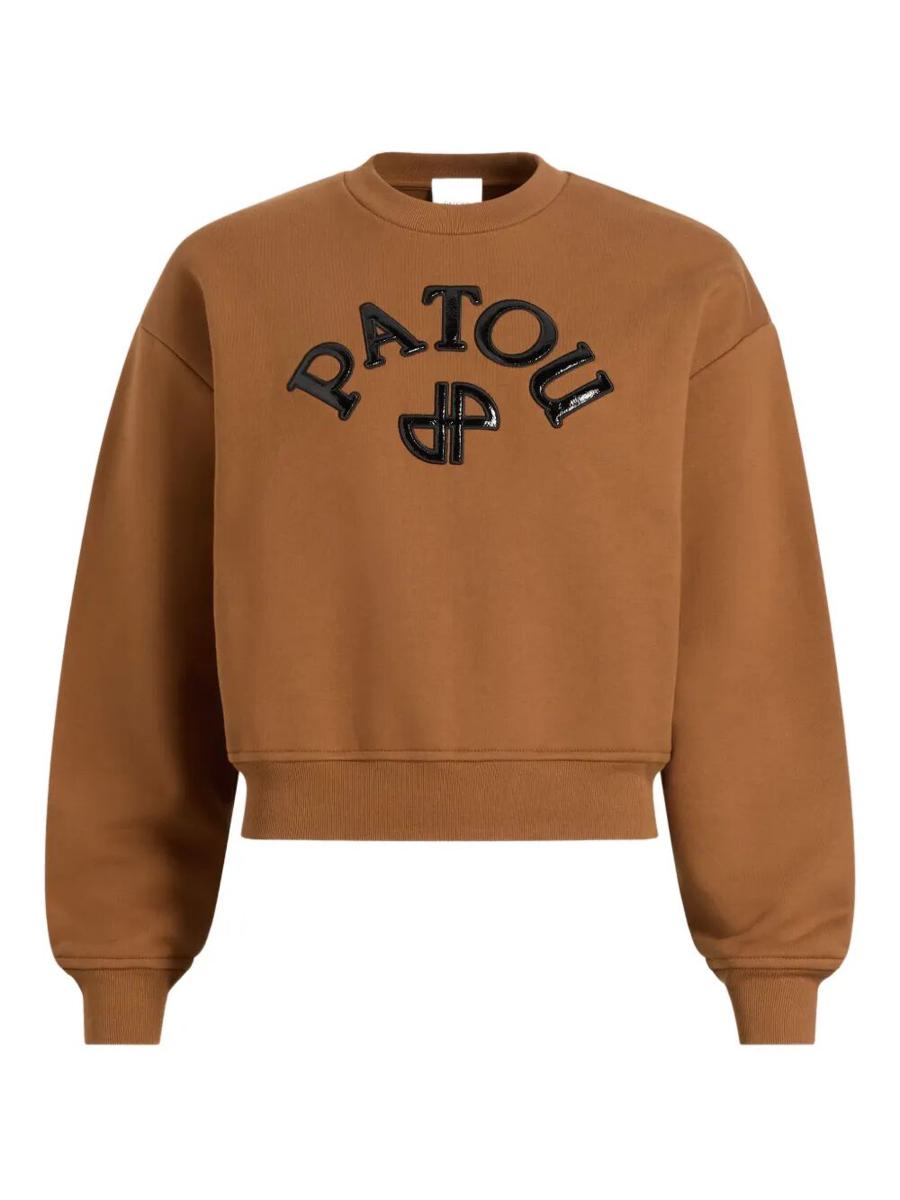 Patou Vinyle Logo Fleece Sweatshirt Kleidung