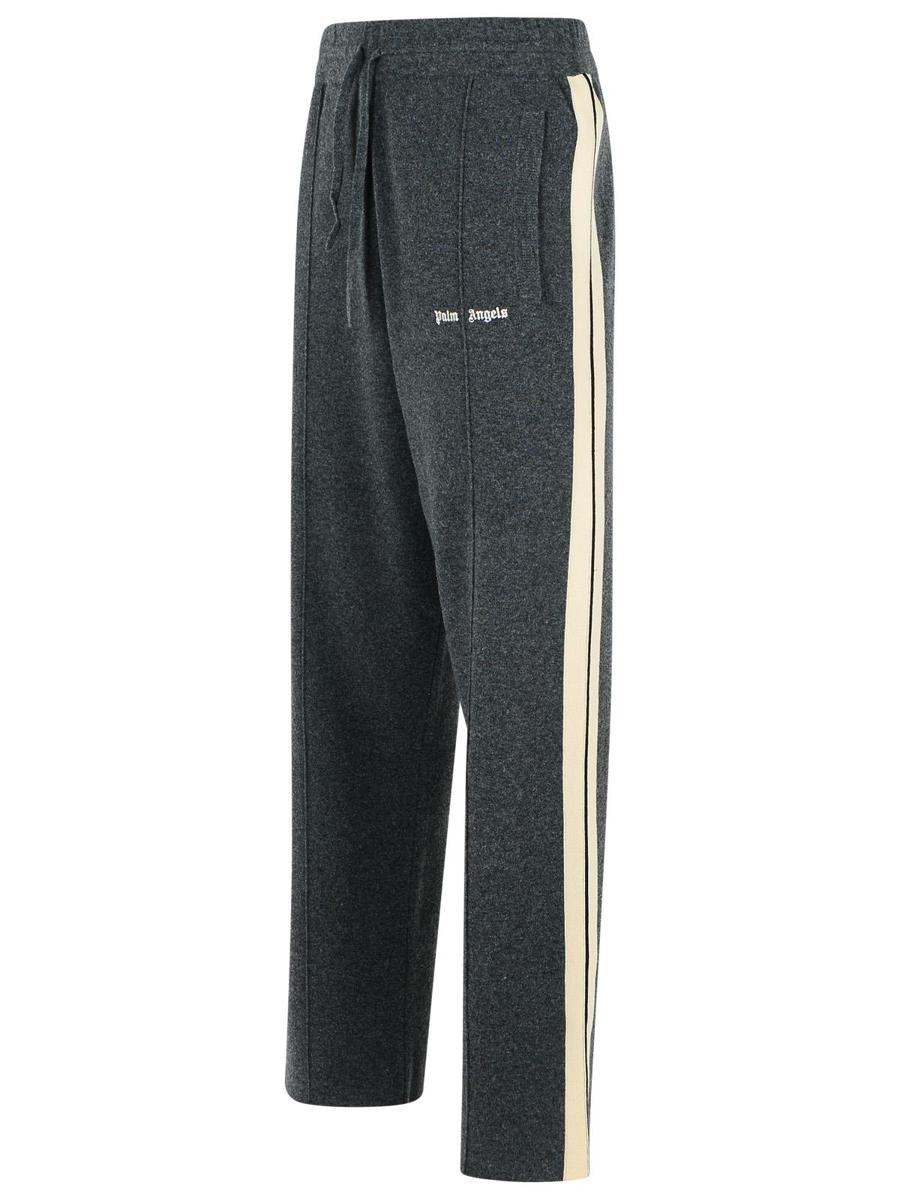 Palm Angels – Dunkelgraue Hose aus Wollmischung