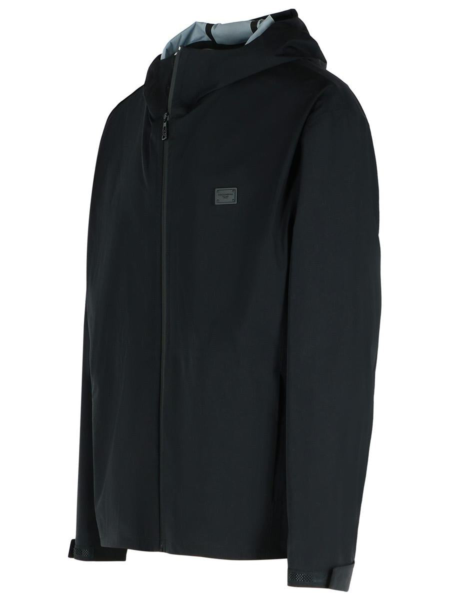 Schwarze Nylonjacke von Dolce & Gabbana
