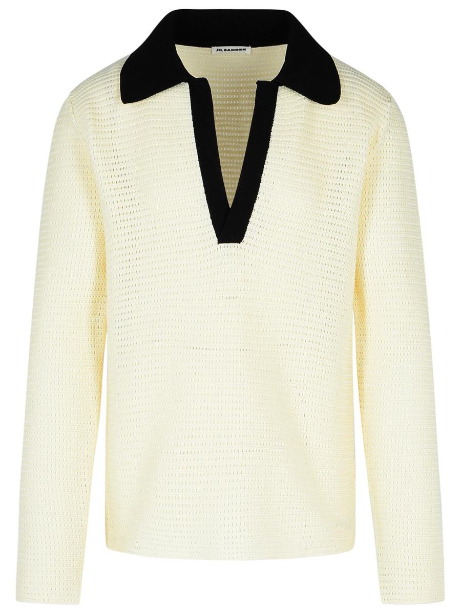 Jil Sander – Weißes Poloshirt aus Baumwolle