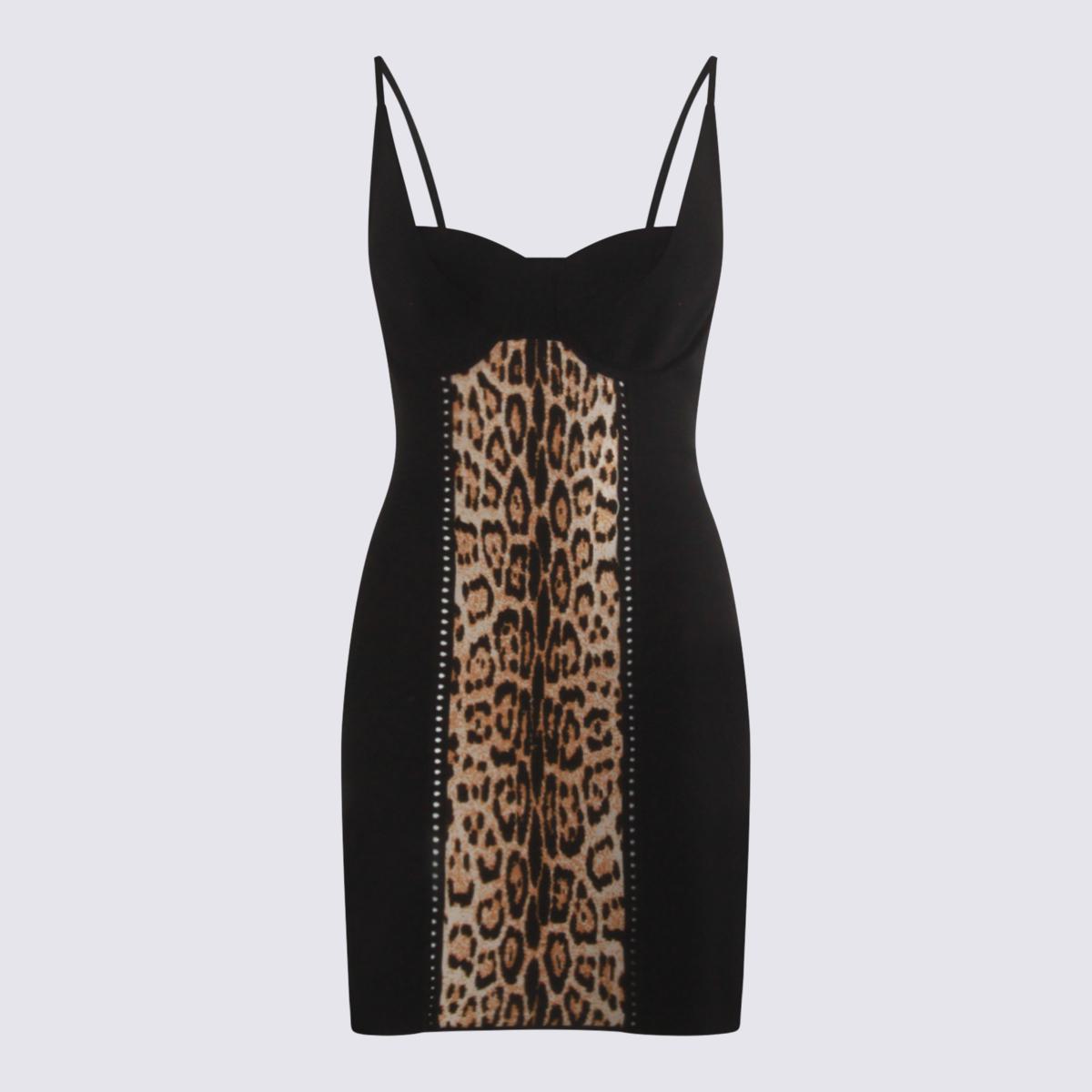 Roberto Cavalli – Schwarzes Viskose-Minikleid