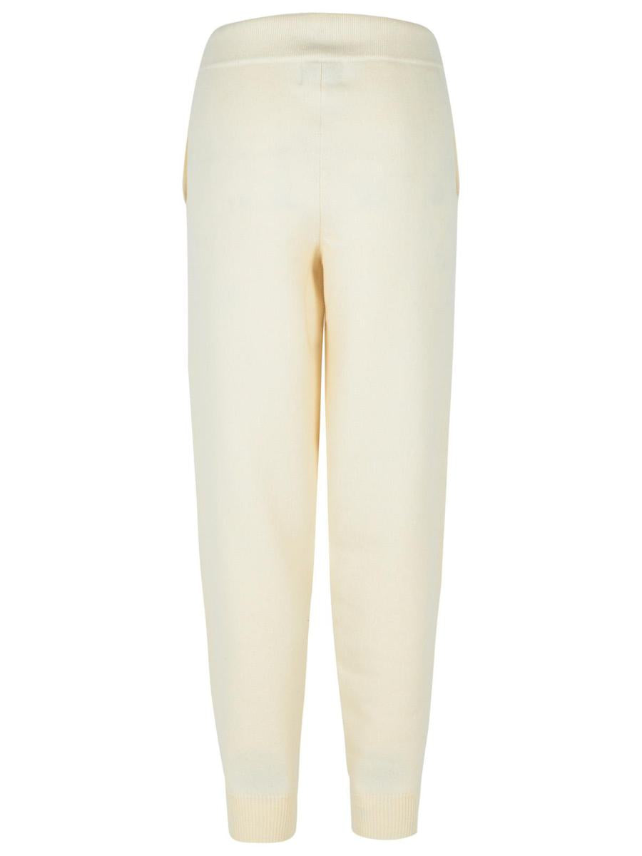 Loulou Studio – Elfenbeinfarbene Kaschmirhose „Hespero“