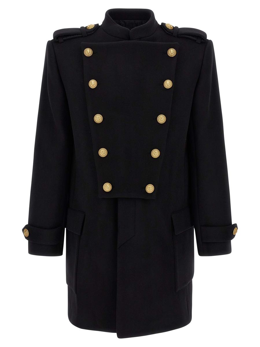 Balmain Abnehmbarer Plastronmantel