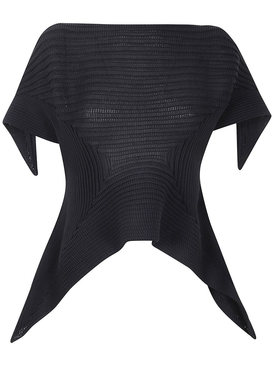 Issey Miyake Dezente Top-Kleidung