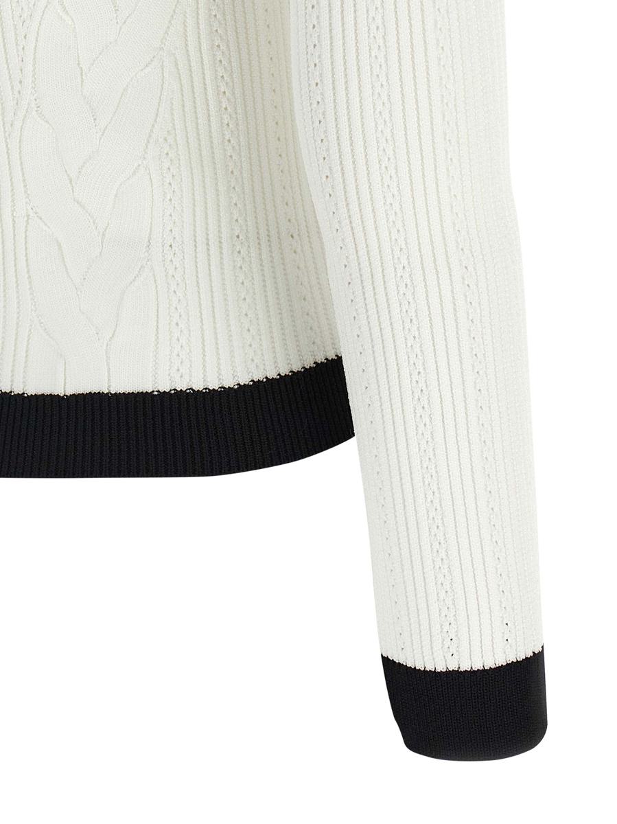 Balmain Zweifarbige Strickjacke