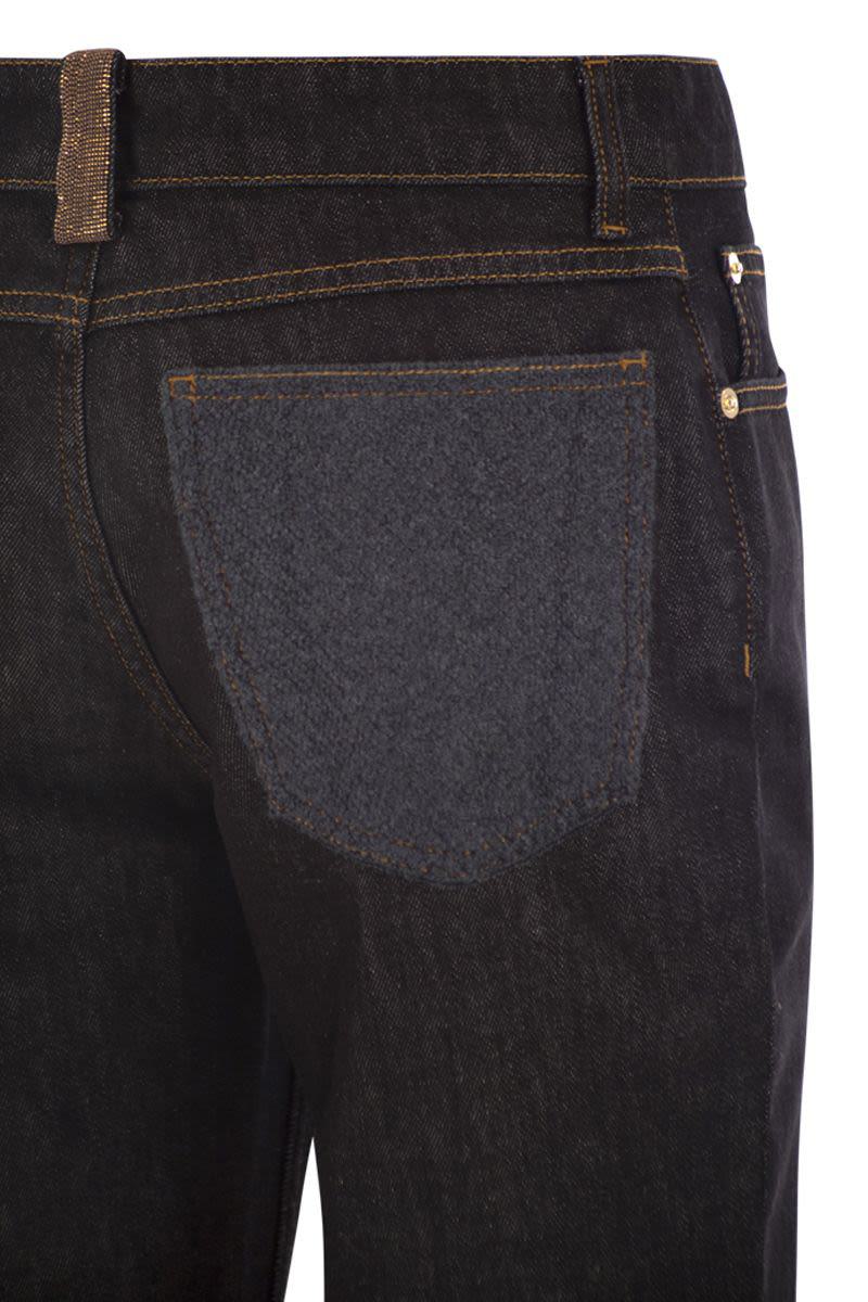 Fabiana Filippi 5-Pocket-Jeanshose mit Schlag