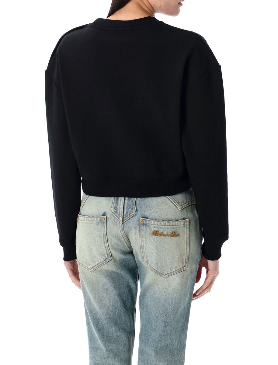 Sweatshirt mit Balmain-Print