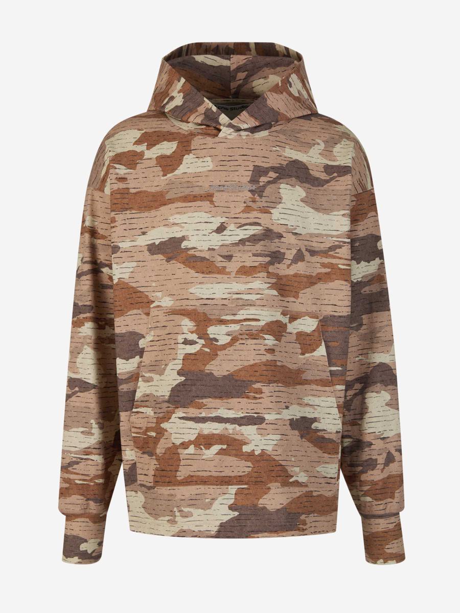 Acne Studios – Sweatshirt mit Camouflage-Kapuze