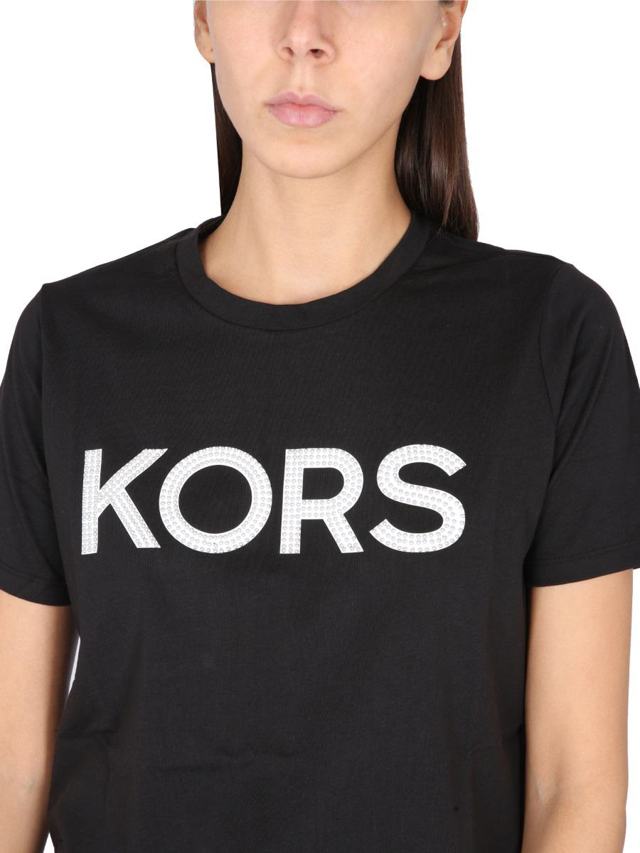 Michael Kors T-Shirt mit Rundhalsausschnitt