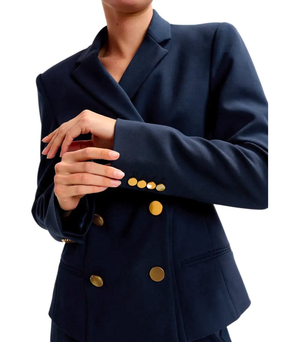 Essentiel Antwerp – Zweireihiger Blazer „Irtha“ in Marineblau