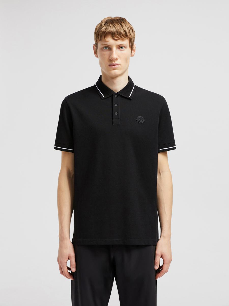 Moncler Poloshirt mit Logo aus Baumwolle