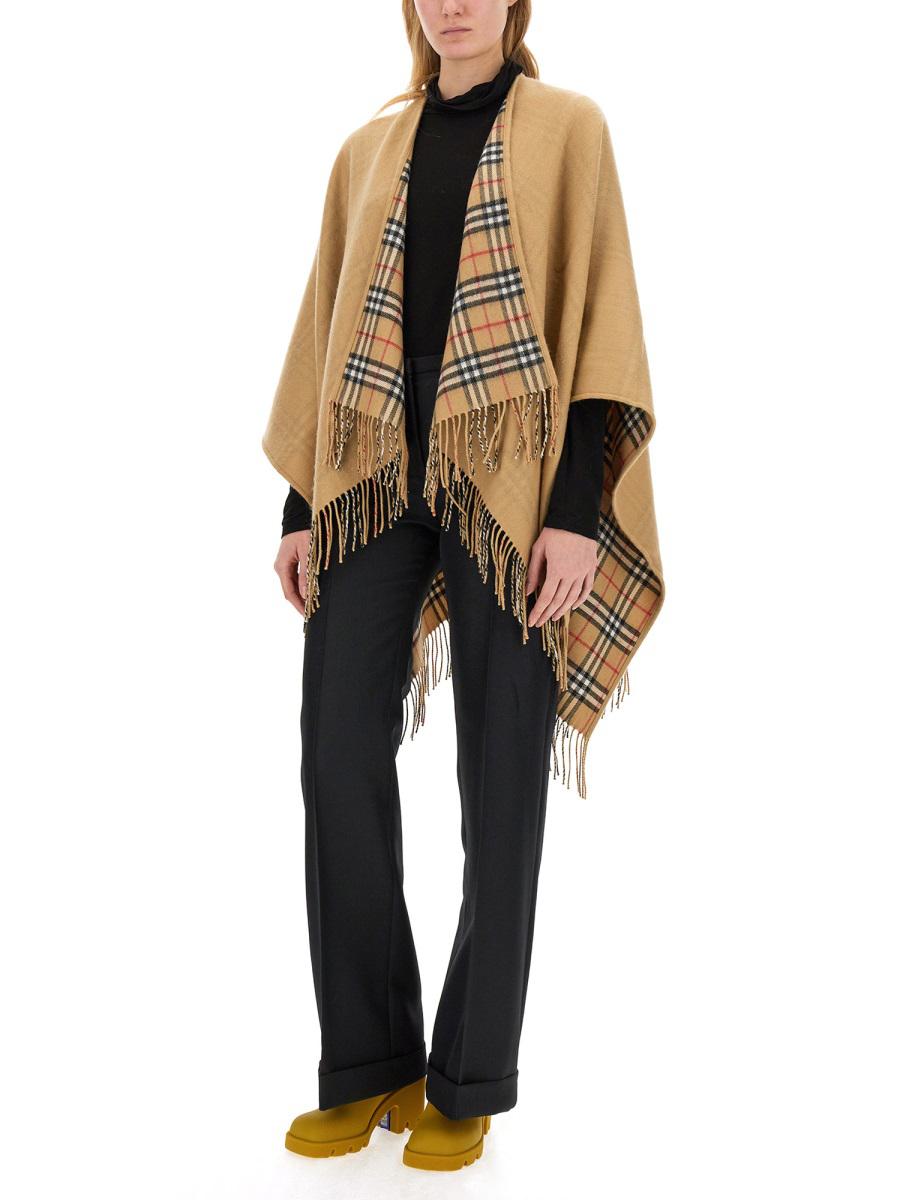 Burberry Mantella Reversibile im Lana-Karomuster
