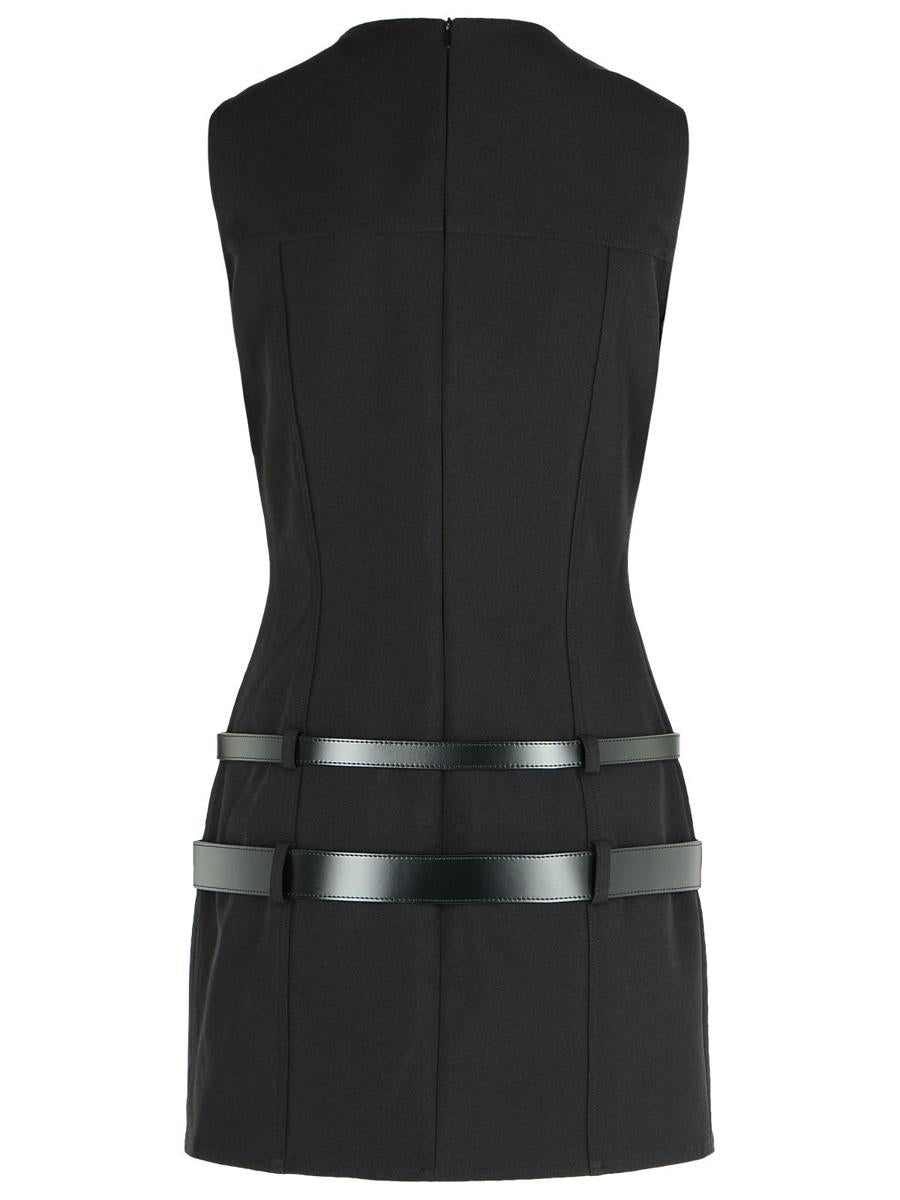 Coperni Schwarzes Polyesterkleid