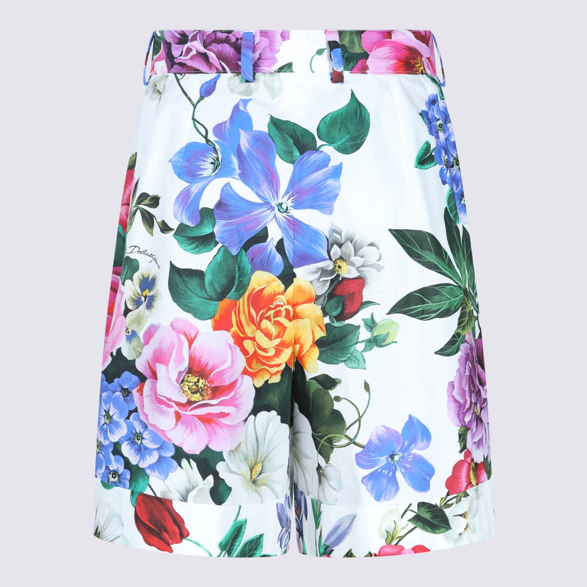 Dolce & Gabbana Mehrfarbige Baumwollshorts