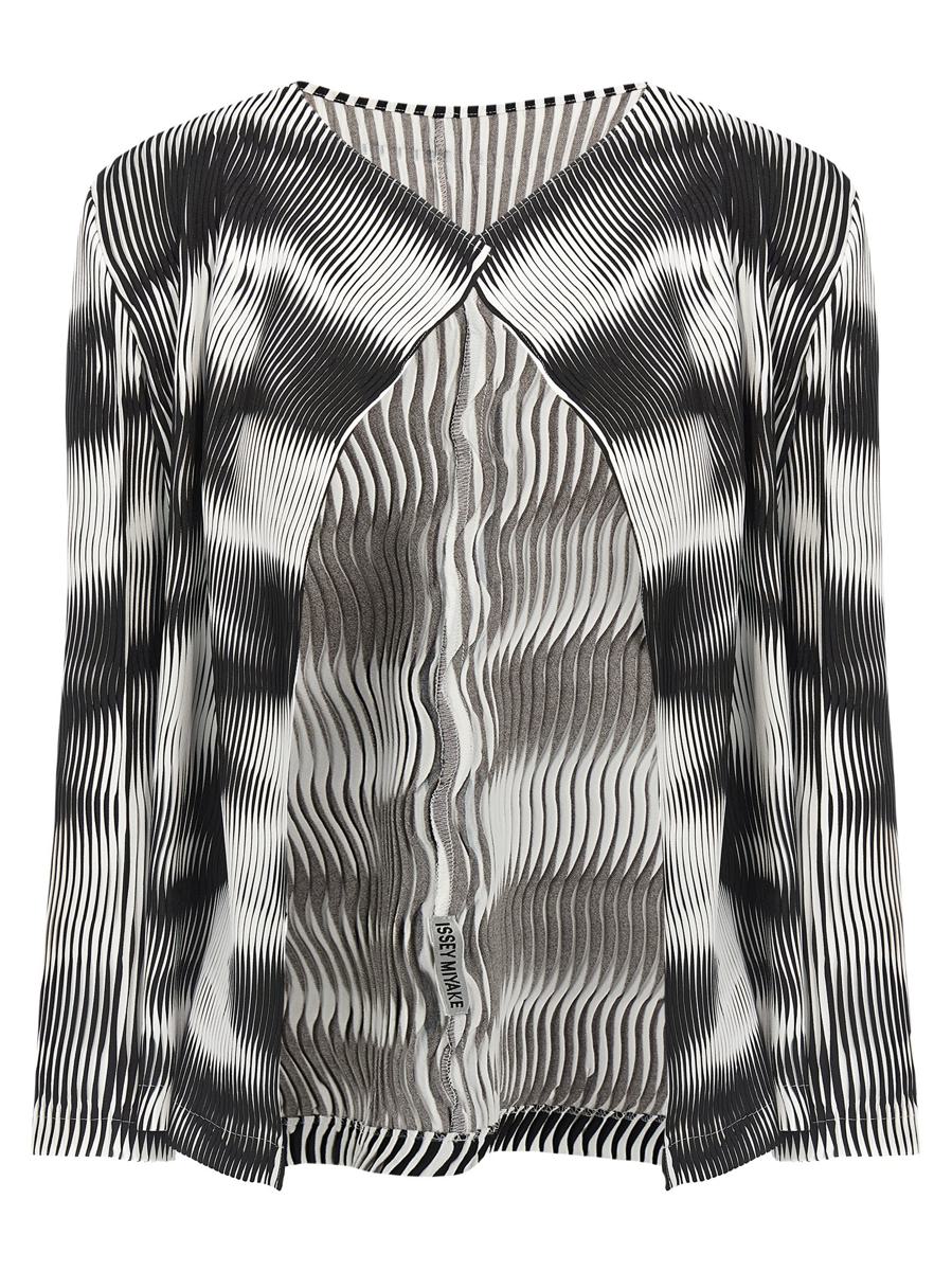 Issey Miyake „Sway Pleats“ Strickjacke