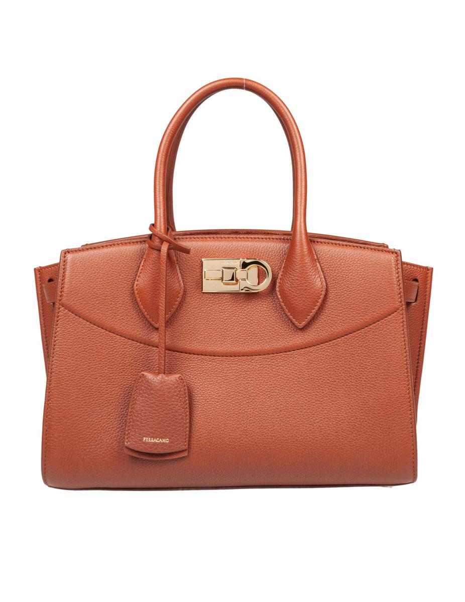 Salvatore Ferragamo Handtasche aus gehämmertem Leder