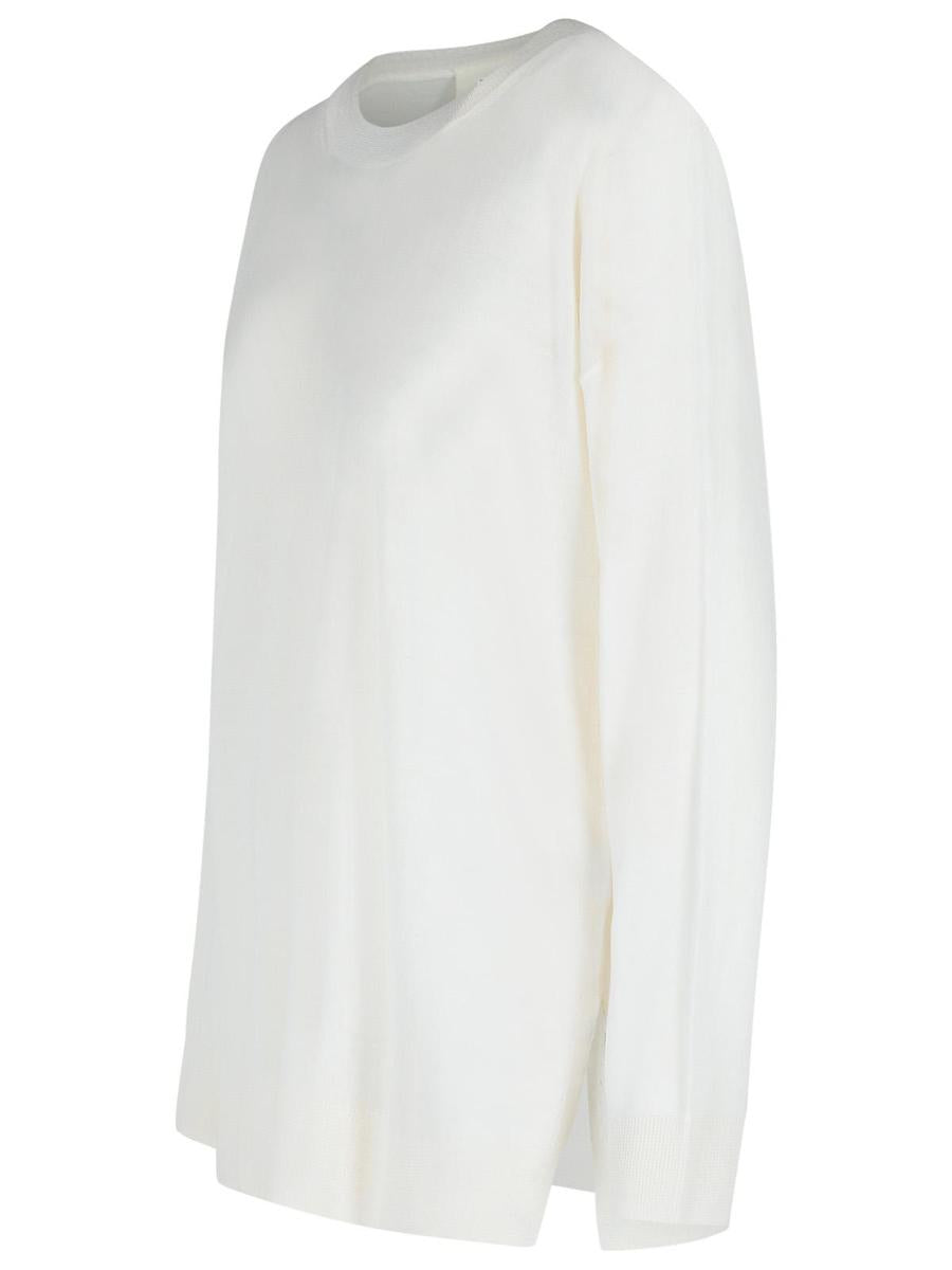 PAROSH „Over“ Pullover aus cremefarbener Wollmischung