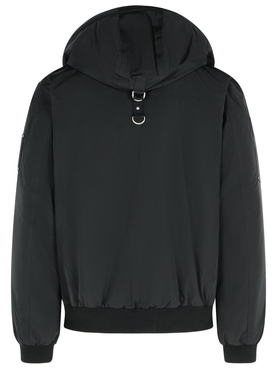 Moose Knuckles Schwarze Polyesterjacke