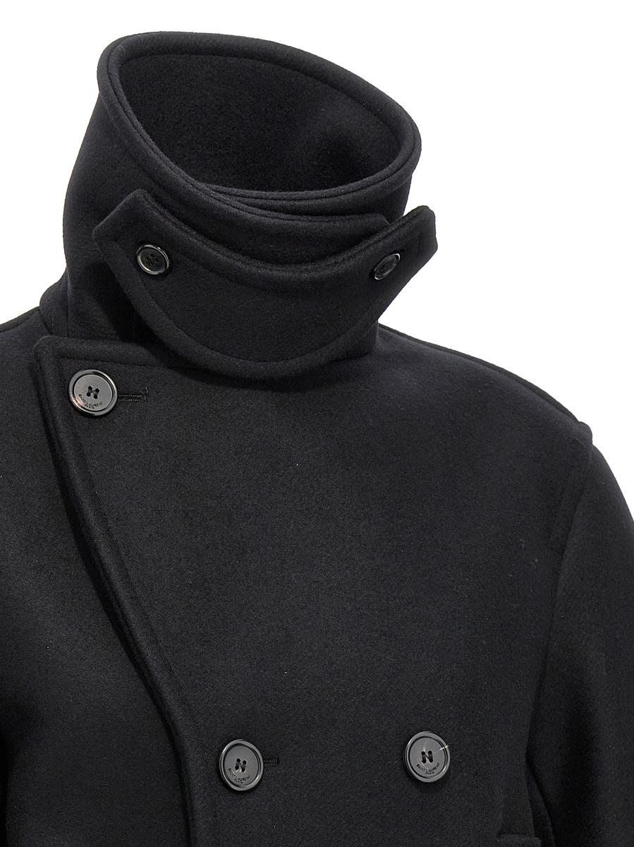Saint Laurent – Übergroßer Caban-Mantel