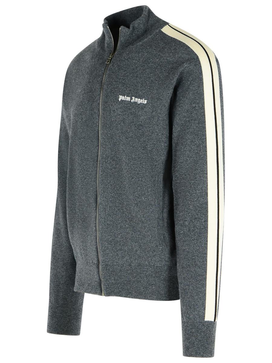 Palm Angels – Graues Sweatshirt aus Wollmischung