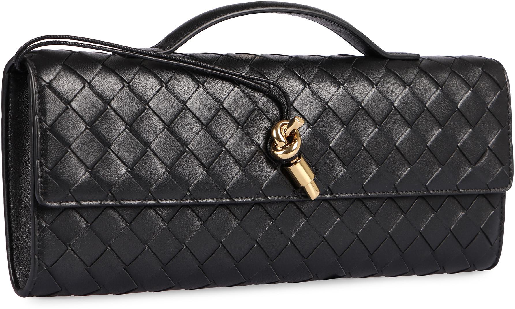 Bottega Veneta Andiamo Lederclutch