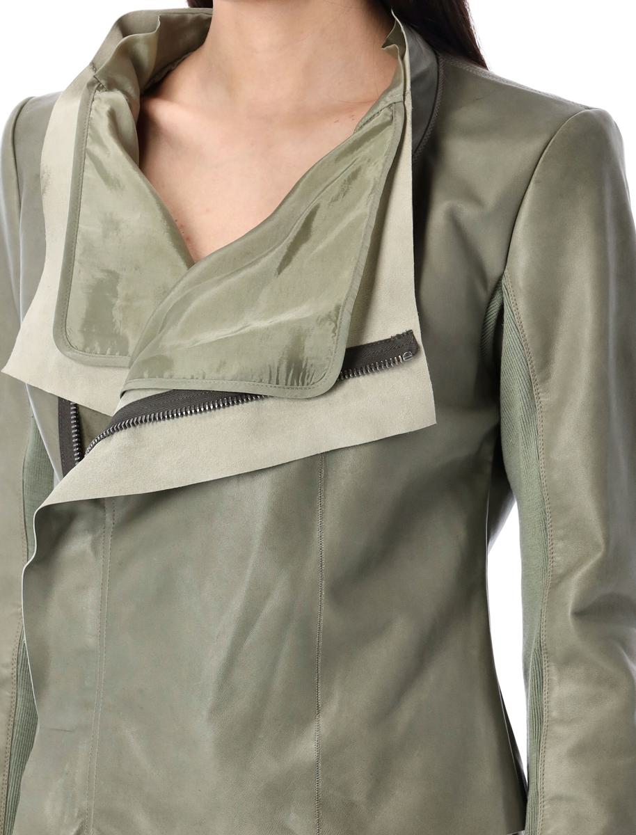 Rick Owens – Bikerjacke mit tiefem Ausschnitt