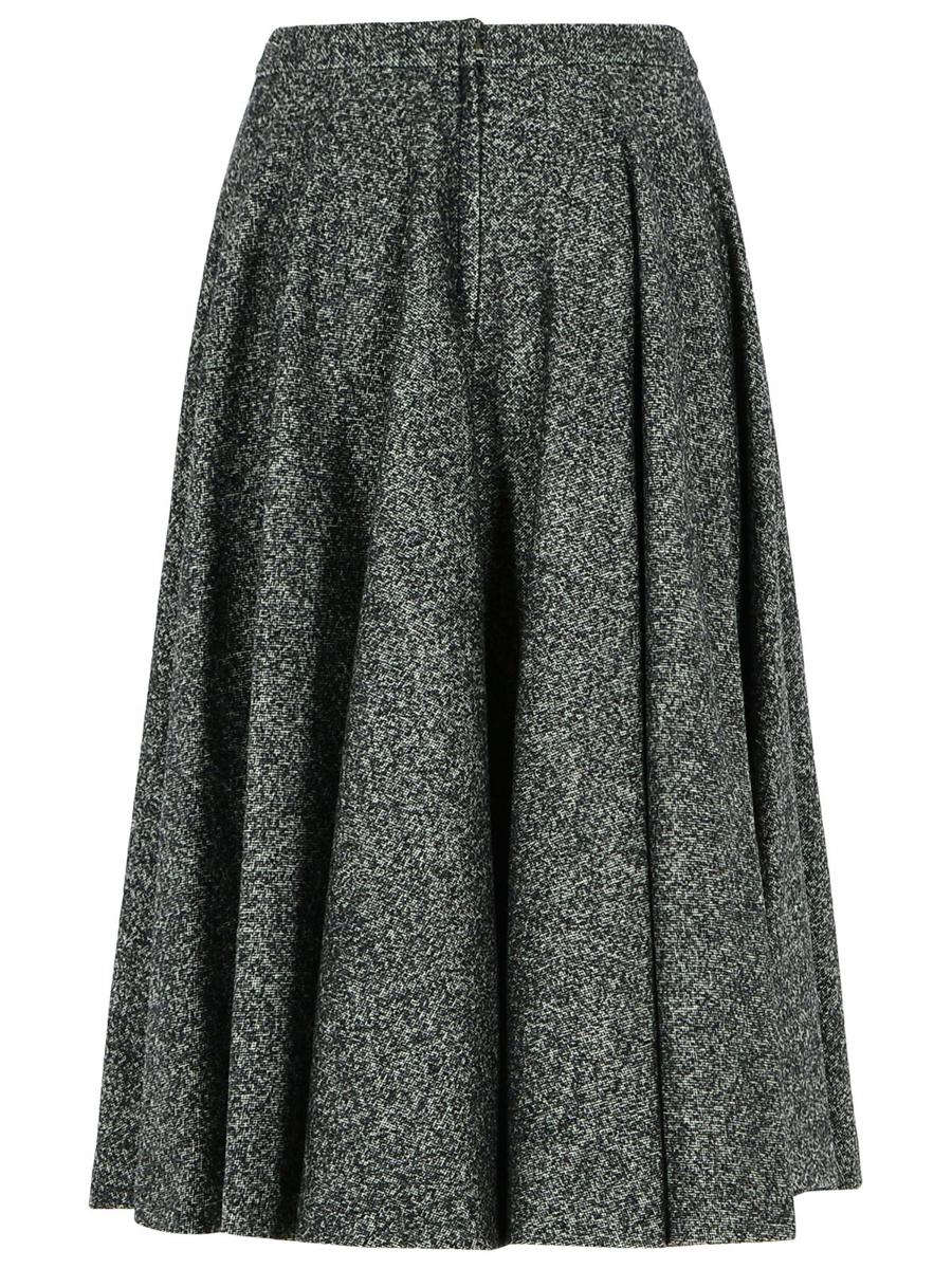 Dolce & Gabbana Zweifarbiger Rock aus Schurwollmischung