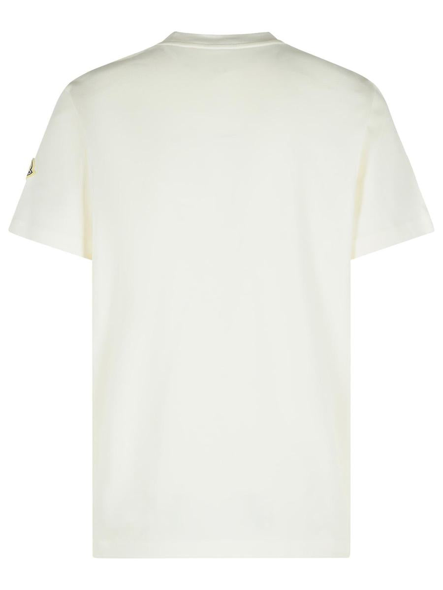 Moncler Weißes Baumwoll-T-Shirt
