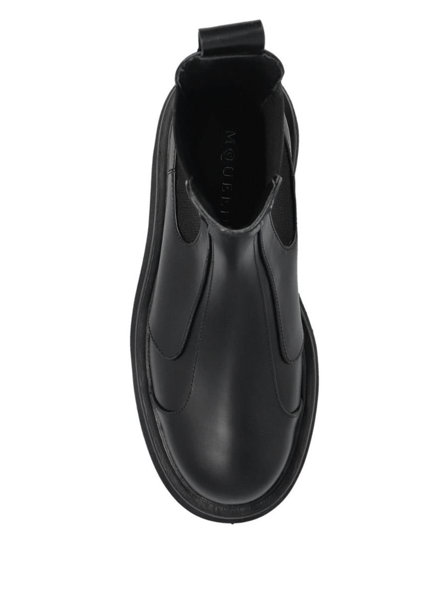 Alexander McQueen – Schwarze Chelsea-Stiefel aus Leder