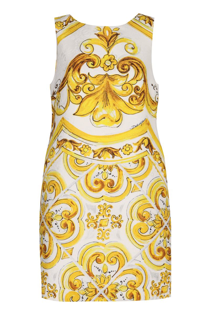 Dolce & Gabbana – Kleid mit Brokatmuster