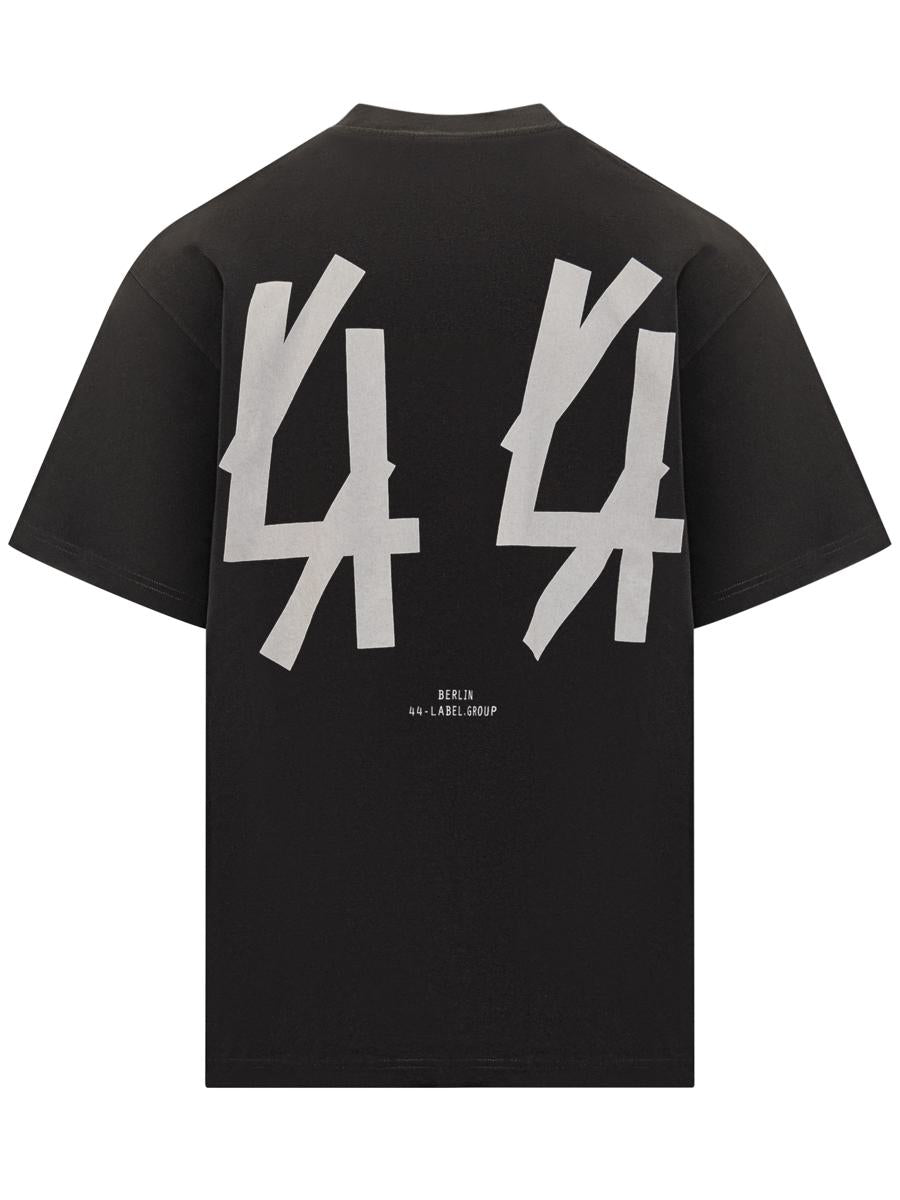 M44 Label Group 44 Label Group Herren-T-Shirt mit schwarzem Logo