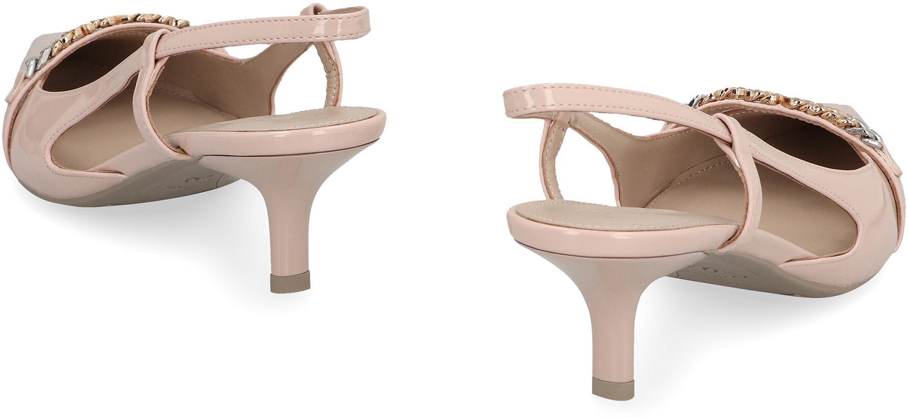 Pinko Gloria Slingback-Pumps aus Lackleder