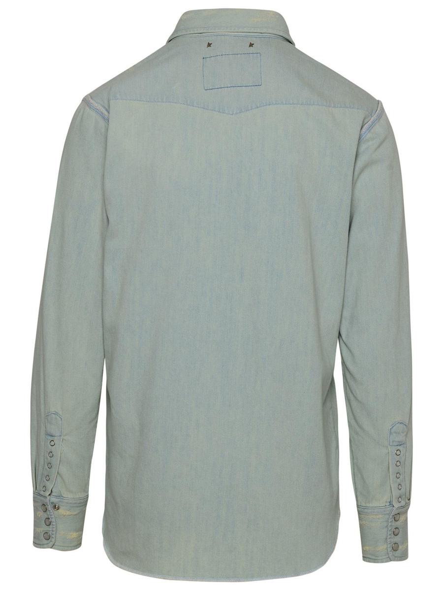 Hellblaues Jeanshemd von Golden Goose