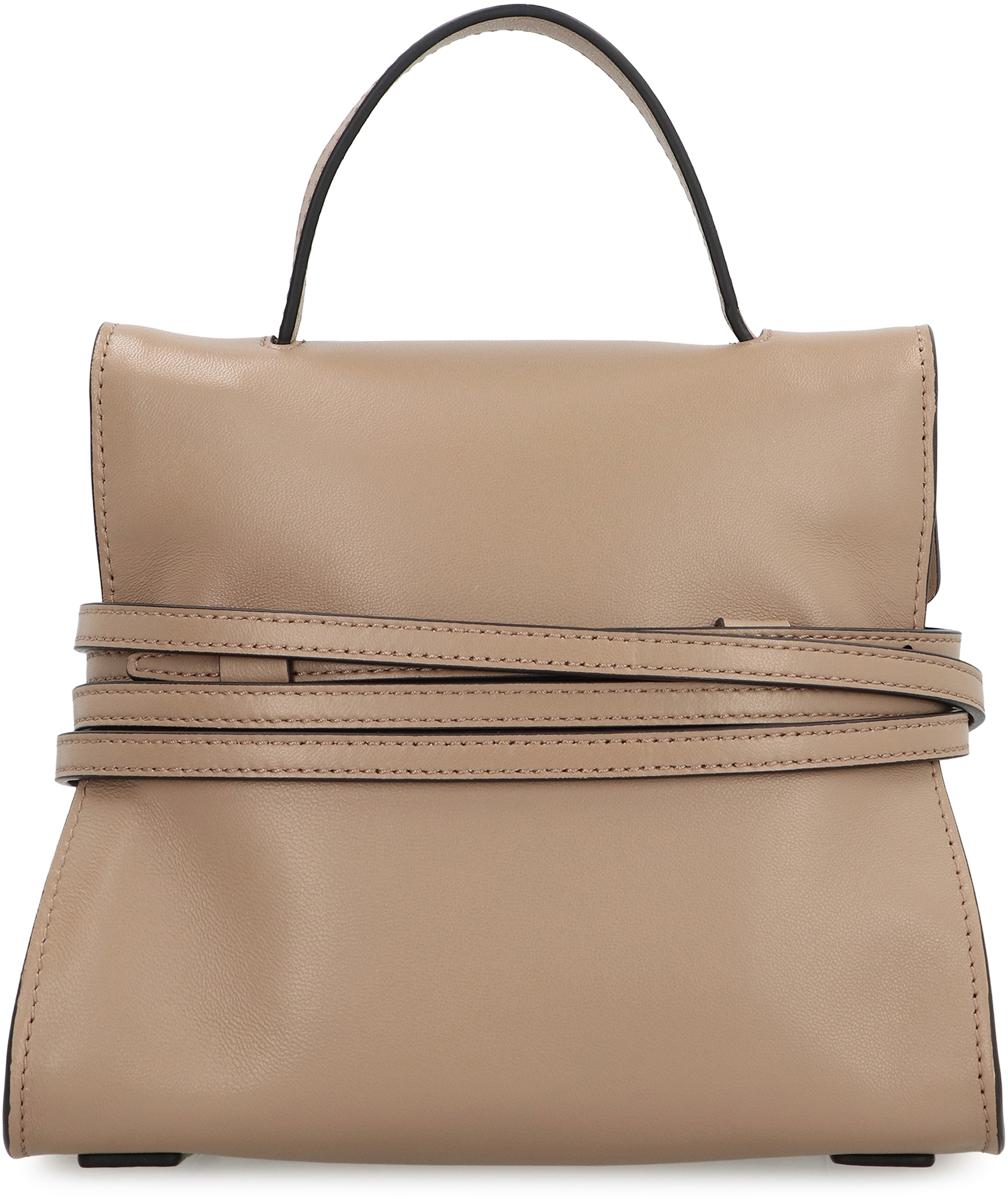 Moschino – Moschino – Kleine Handtasche aus Leder „Tie Me“