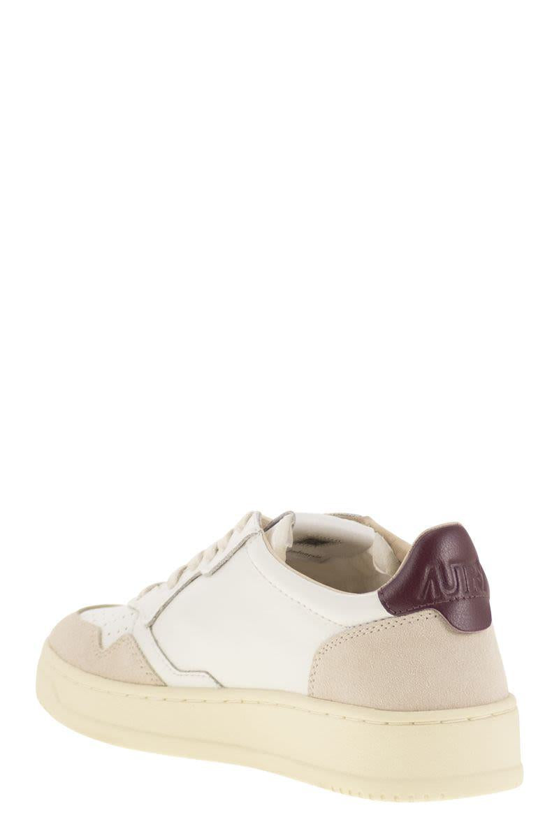 Autry Medalist Low – Sneakers aus Leder und Wildleder