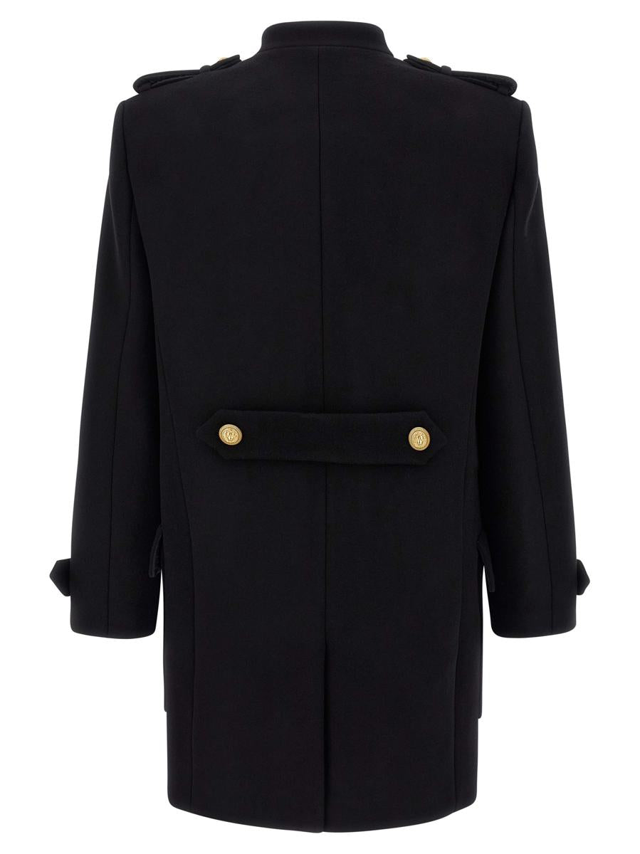 Balmain Abnehmbarer Plastronmantel