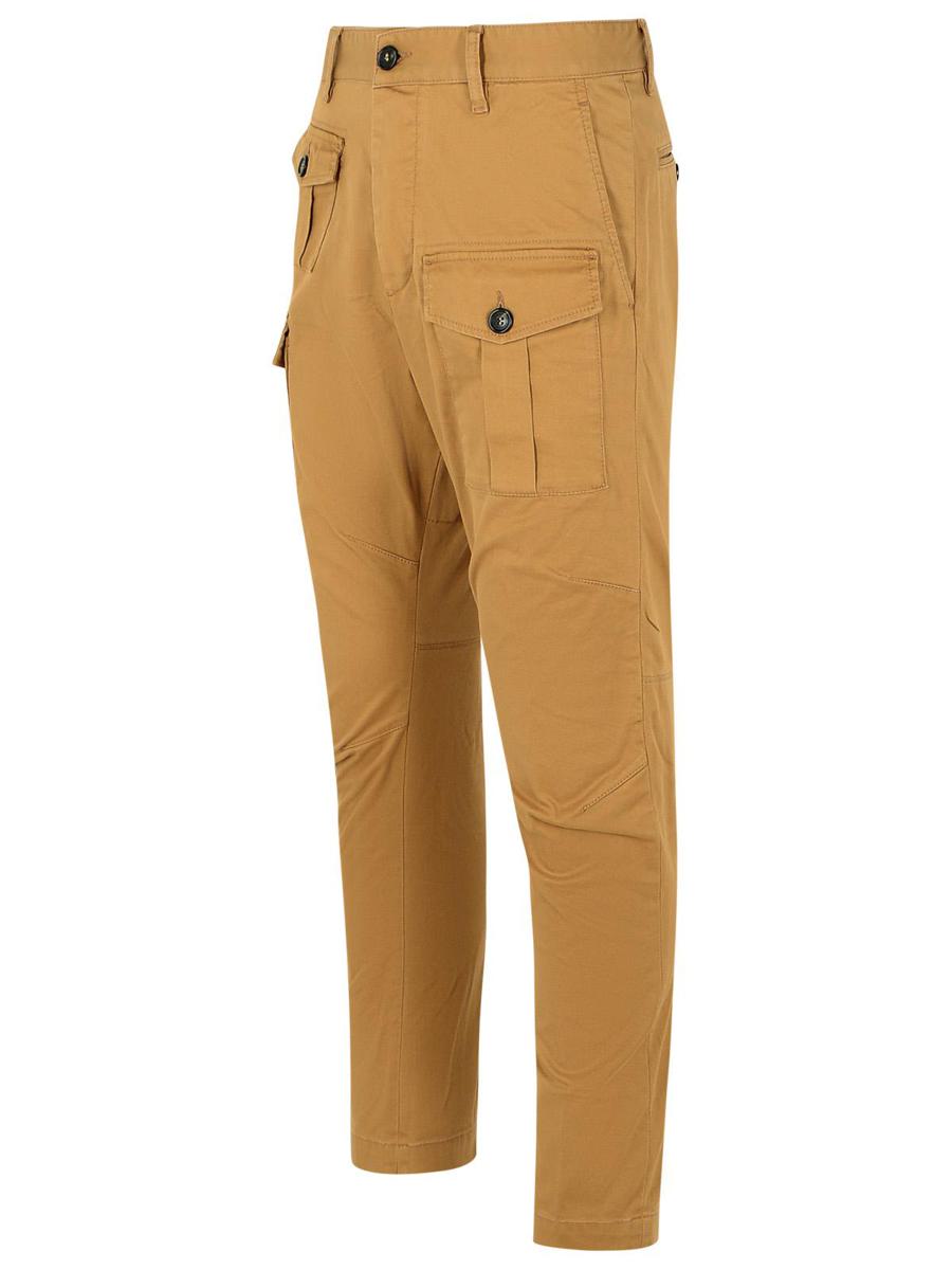 DSQUARED2 „Sexy“ Beige Cargohose aus Baumwolle