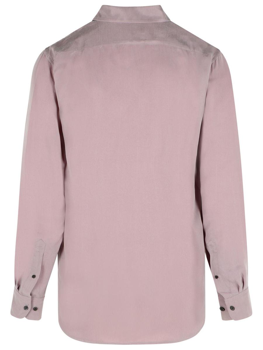 Dries Van Noten Mauve Cupro-Hemd