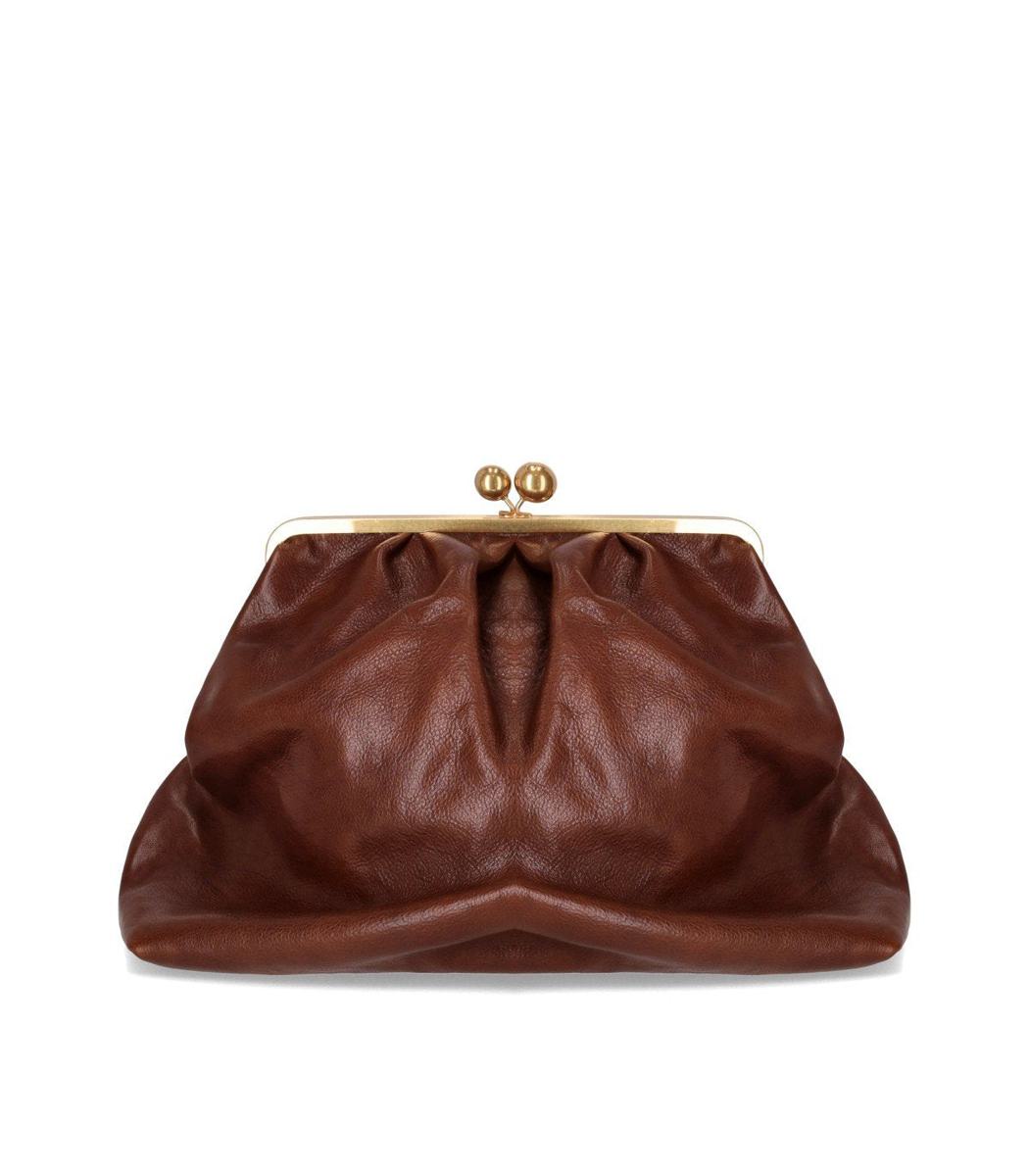 Weekend Max Mara Pasticcino Mirte Große hellbraune Clutch