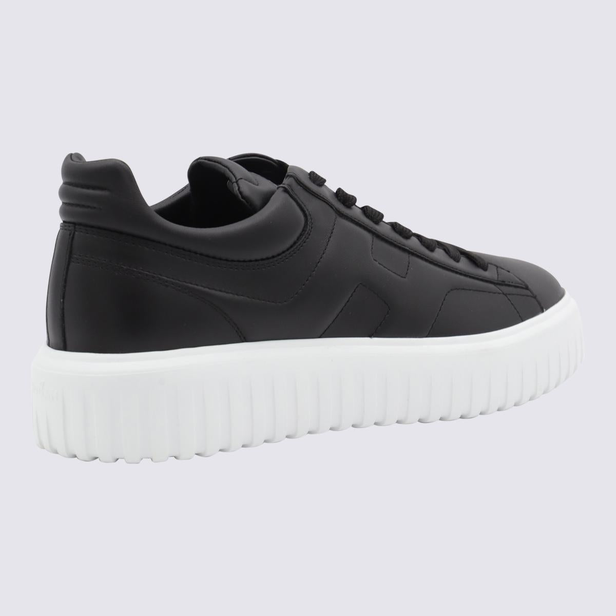 Schwarze Ledersneaker von Hogan