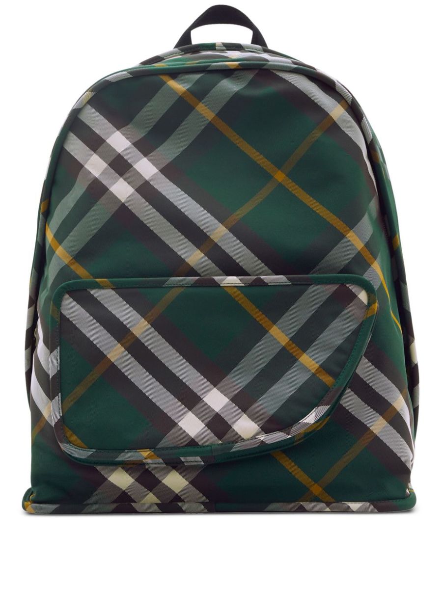 Burberry Nylon-Rucksack mit Karomuster