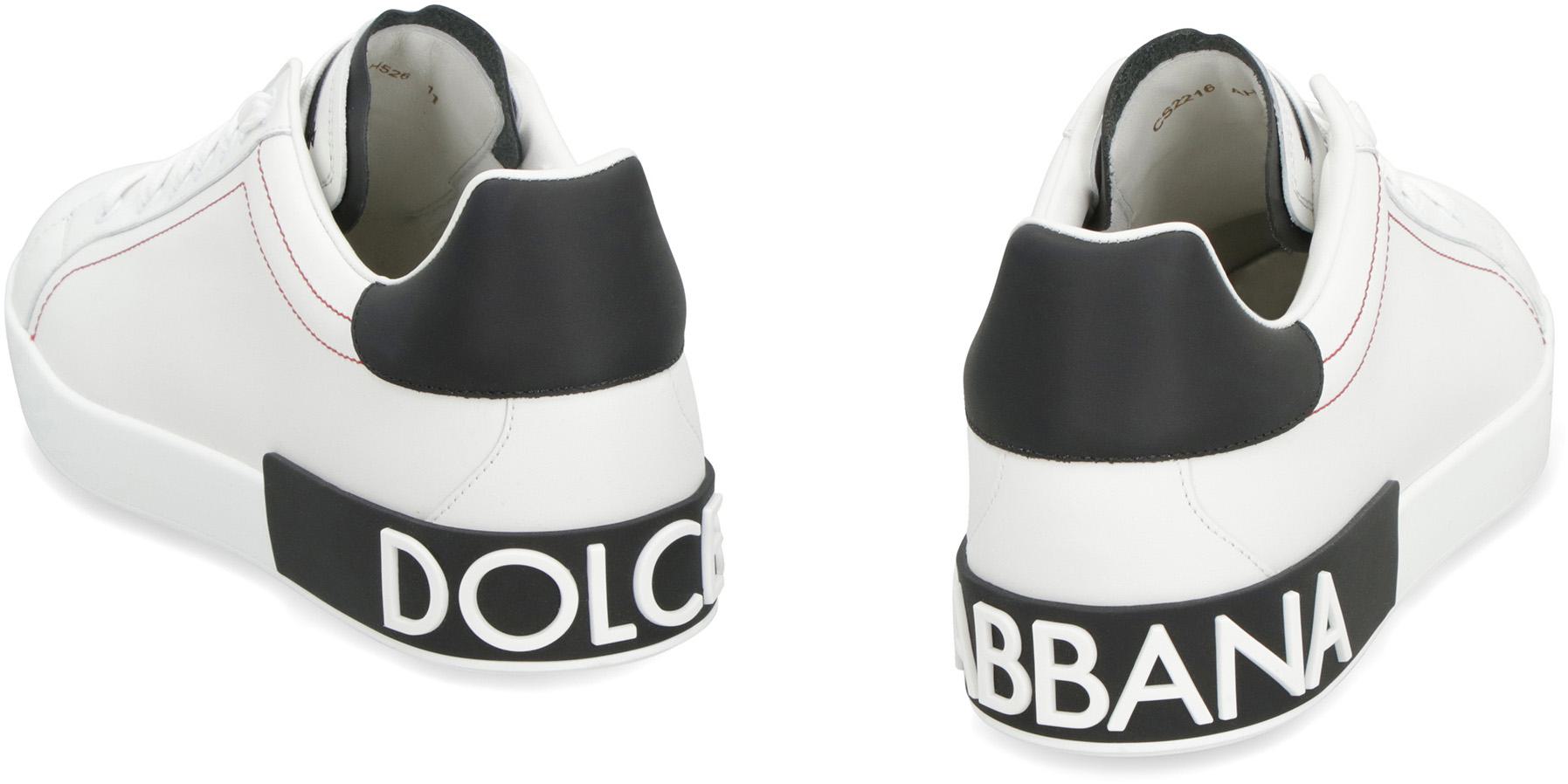 Dolce & Gabbana – Niedrige Portofino-Sneaker aus Leder