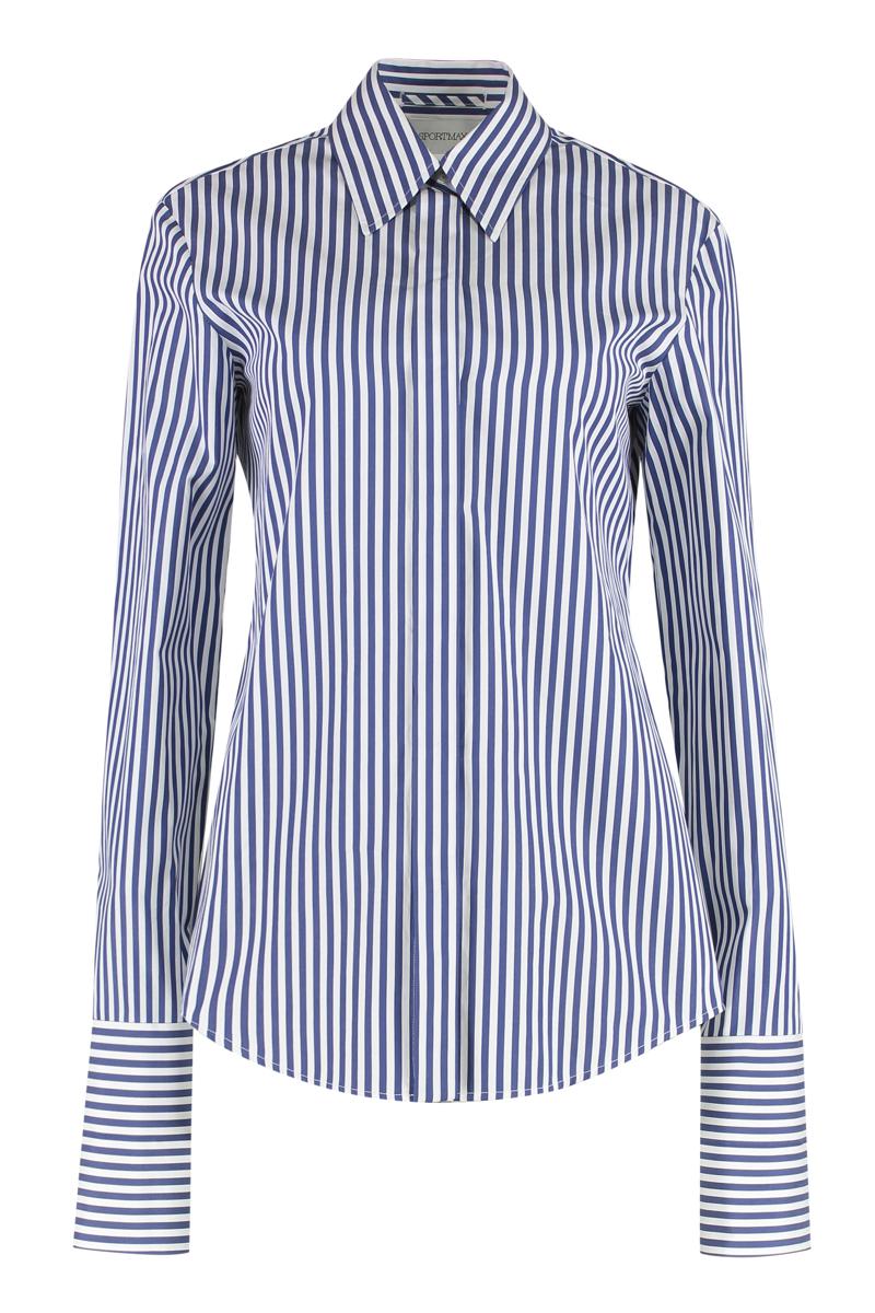 Sportmax gestreiftes Popeline-Hemd