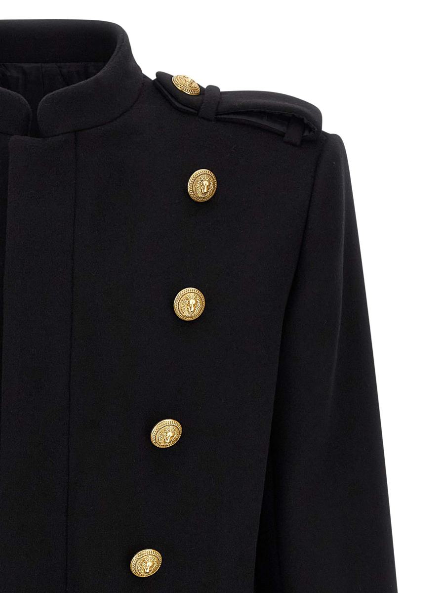 Balmain Abnehmbarer Plastronmantel
