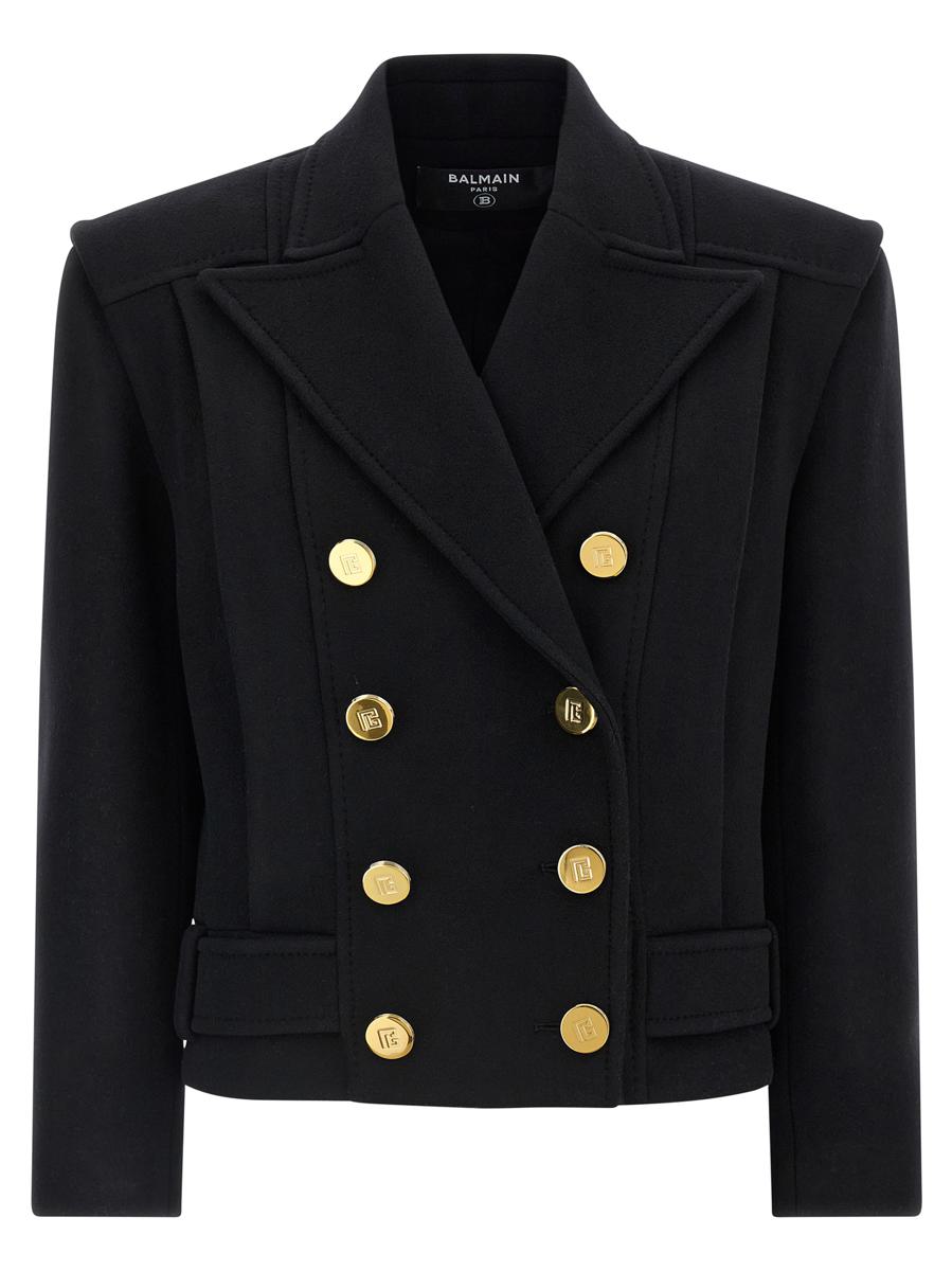 Balmain Zweireihiger Mantel