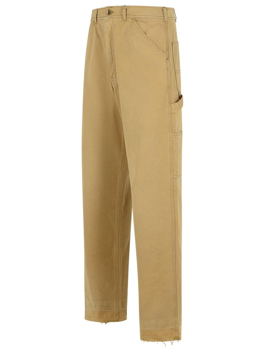 Beige Baumwollhose von Maison Margiela