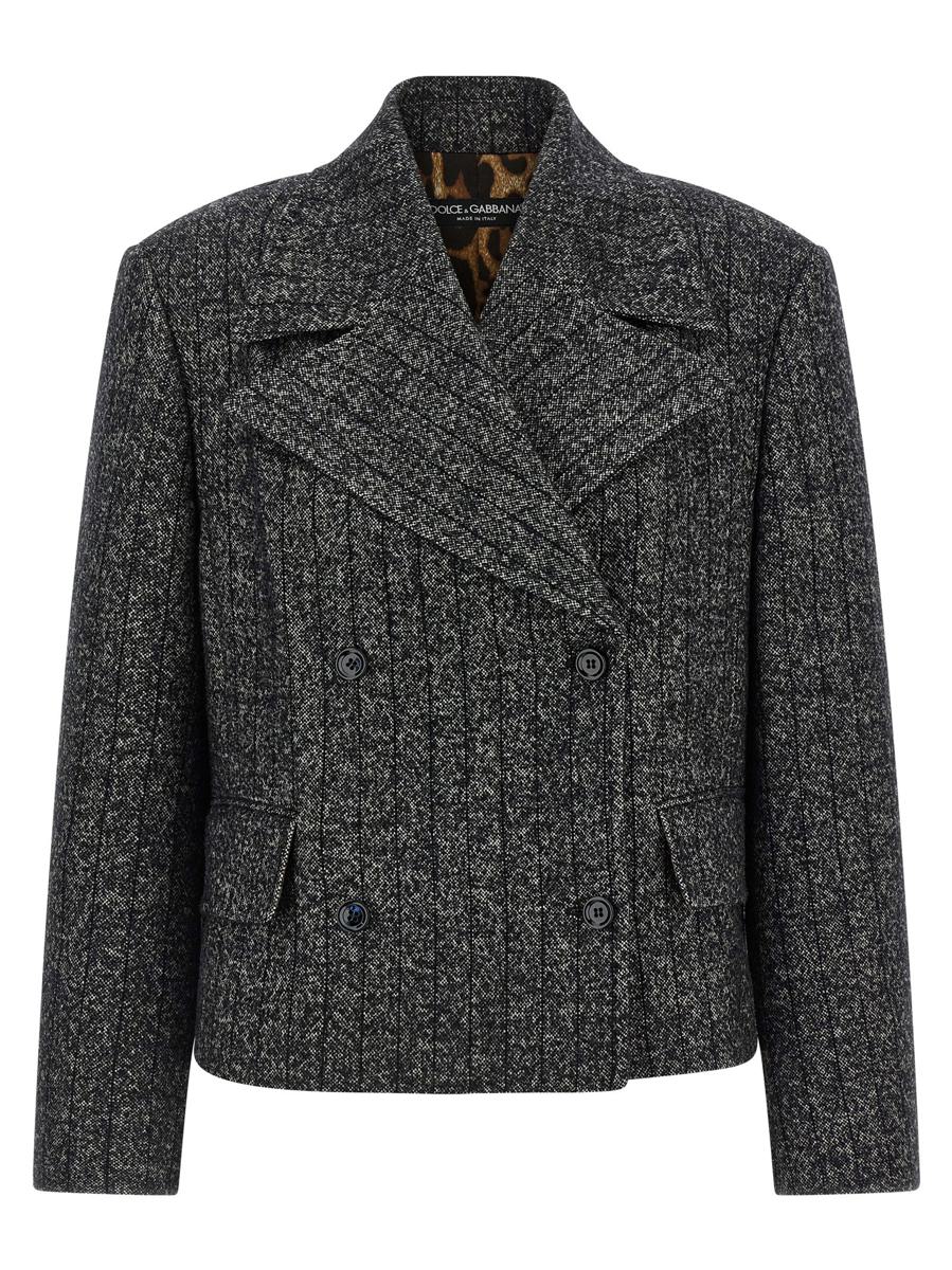 Dolce & Gabbana gestreifter Wollblazer