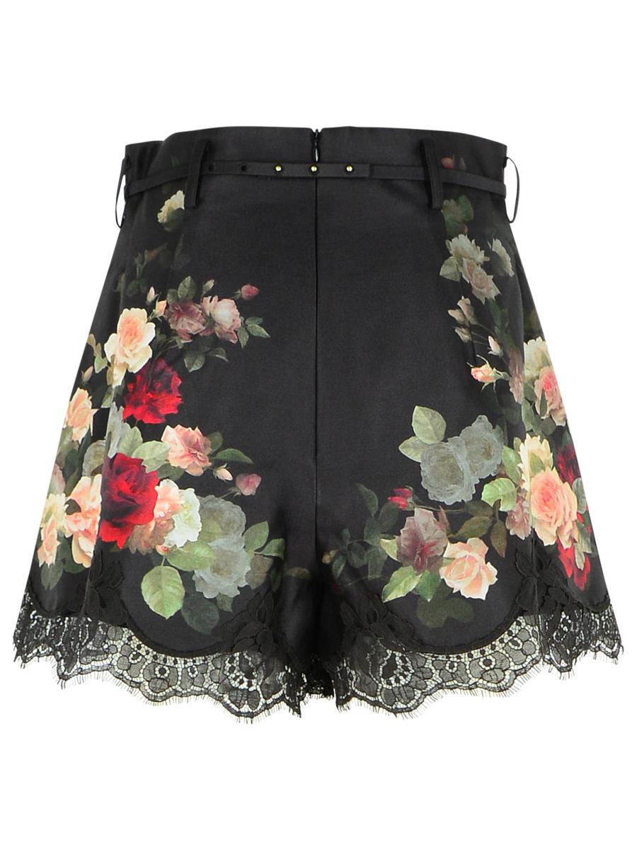 Zimmermann – Schwarze Shorts aus Seidenmischung