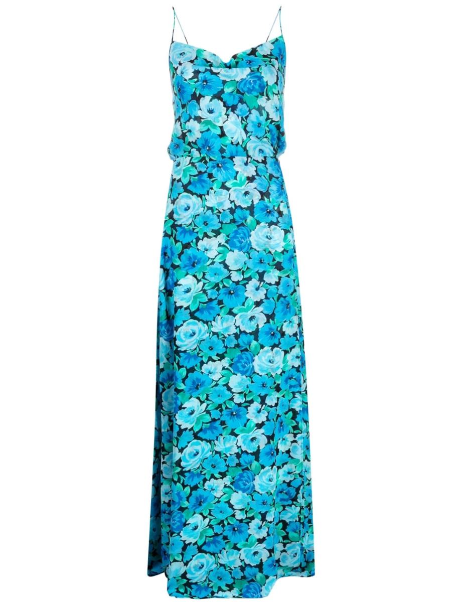Rotate Birger Christensen – Leichtes Maxi-Schlitzkleid aus Chiffon